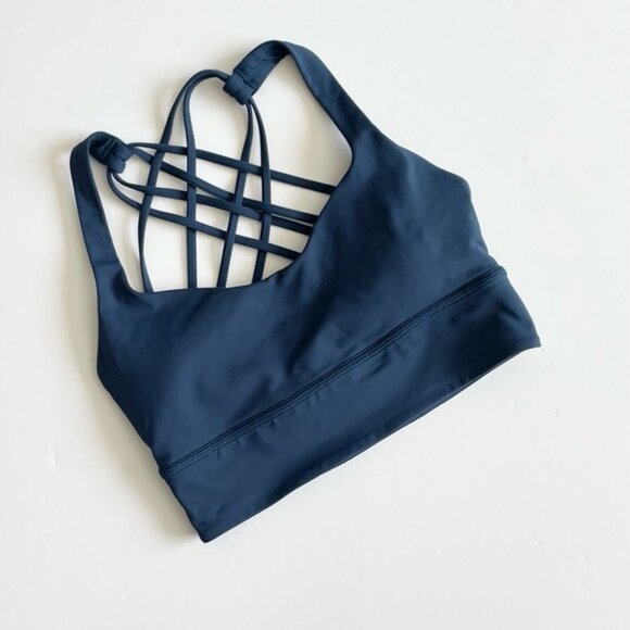 Lululemon SIZE 6 Free to be Wild longlined sports bra in Night Diver - Picture 2 of 5